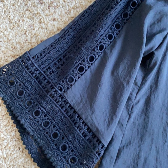 nanette lepore black Flutter Sleeve top. Size 4 style number 247-1032 - Picture 3 of 5